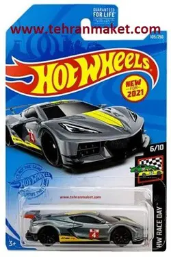 ماشین فلزی شورلت کوروت CORVETTE CB.R هات ویلز Hot wheels سری متل اورجینال تک جعبه