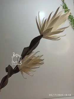 شاخه فوم شعله دو گل