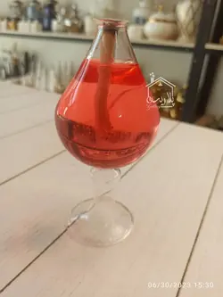 شمعدان پیرکس اشکی پایه دار - اکسسوری منزل و ظروف خاص پلاریس دکوری متفاوت