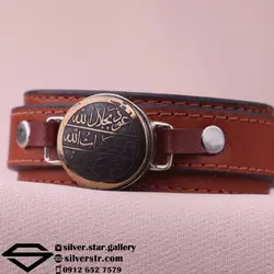 دستبند حدید صینی نقش هفت جلاله