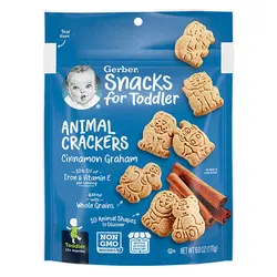 اسنک کاراکرس گربر مدل حیوانات با طعم دارچین و غلات بالای 12 ماه حجم 170 گرم - شوک کالا