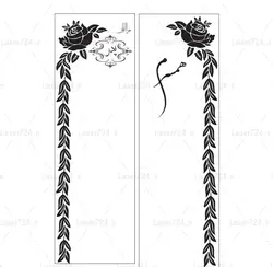 طرح لیزر سنگ قبر مدل گل رز