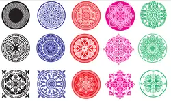 طرح لیزر گره چینی
