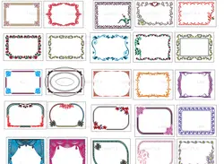 طرح لیزر حاشیه برگه ای