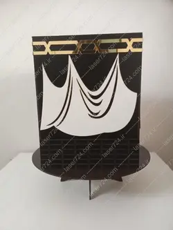 طرح لیزر ماکت کعبه (تندیس سه بعدی کعبه)(فایل طلایی)