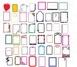 وکتور حاشیه برگه ای