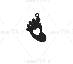 طرح لیزر پلاک طلا پا