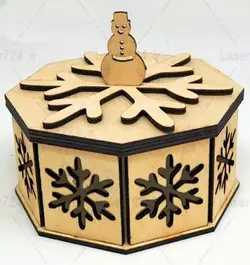 طرح لیزر جعبه 8 ضلعی