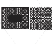 طرح لیزر رومیزی چرمی گل 4 پر دو سایز(فایل طلایی)