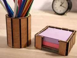 طرح لیزر جا مدادی و جا برگه ای ساده