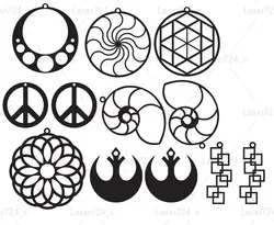 طرح وکتور برش اکسسوری (پلاک طلا)