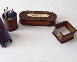 مجموعه ست اداری(جا قلمی,جا مدادی,جا برگه ای)