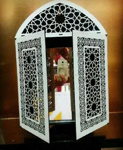 طرح لیزر قاب آینه