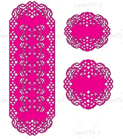 طرح لیزر رومیزی و رانر چرم