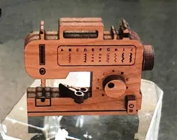 طرح لیزر برش وکتور چرخ خیاطی