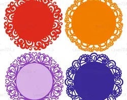 طرح لیزر  برش رومیزی دایره ای