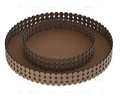 طرح لیزر سینی گرد چوبی