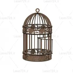 طرح لیزر طرح قفس چوبی