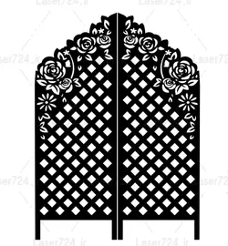 طرح لیزر پارتیشن دو لنگه