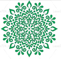 طرح لیزر شابلون ماندالا