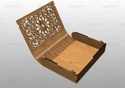 طرح لیزر جعبه هدیه کتاب