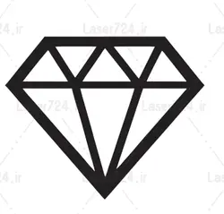طرح لیزر وکتور الماس