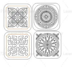 طرح لیزر طرح زیر لیوانی