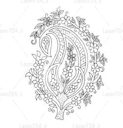 طرح لیزر مینیاتور بته جقه