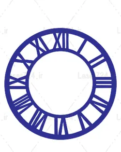 طرح لیزر ساعت دیواری (اصلاح شده )