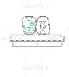 طرح لیزر جلد چرمی ریموت پژو