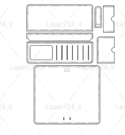 طرح لیزر کیف دسته چک