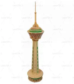 طرح لیزری ماکت برج میلاد