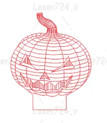 طرح لیزری بالینگ طرح کدو