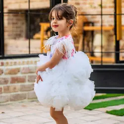 پیراهن دخترانه سوسن سفید