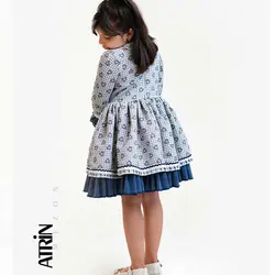 پیراهن دخترانه قلب آبی