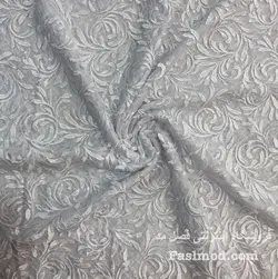 گیپور ابریشم پولک استردار - رنگ سفید