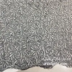 گیپور ابریشم پولک استردار - رنگ طوسی