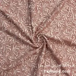 گیپور ابریشم پولک استردار - رنگ گلبهی