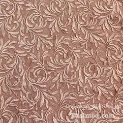 گیپور ابریشم پولک استردار - رنگ گلبهی