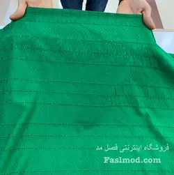 پارچه وال خامه دوزی - رنگ سبز
