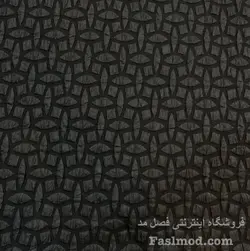 پارچه ژاکارد مانتویی طرح دار - رنگ مشکی