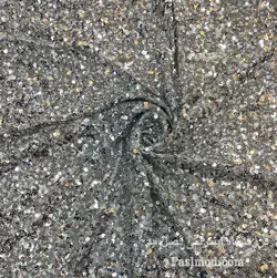 پارچه پولک اسمارتیزی - رنگ طوسی