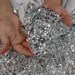 پارچه پولک اسمارتیزی - رنگ طوسی