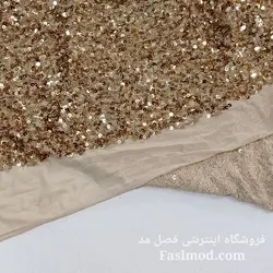 پارچه پولک اسمارتیزی - رنگ طلایی