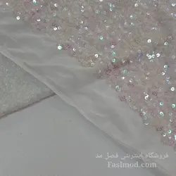 پارچه پولک اسمارتیزی - رنگ سفید