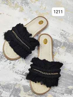 دمپایی مکرومه کد 1211 - سرای خاتون