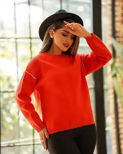 بلوز پایین زاپ دار ابی نفتی