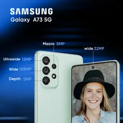 گوشی موبایل سامسونگ مدل Galaxy A73 5G  دو سیم کارت ظرفیت 256 گیگابایت و رم 8 گیگابایت