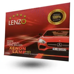 کیت زنون حرفه ای لنزو 200 وات فست شارژ (سفید)
