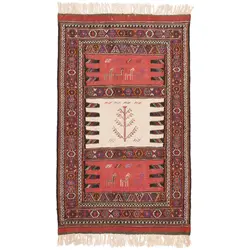 گلیم دستباف ذرع و نیم خراسان - بازار آنلاین فرش ایران - مگاراگ Megarug Persian Rug Market